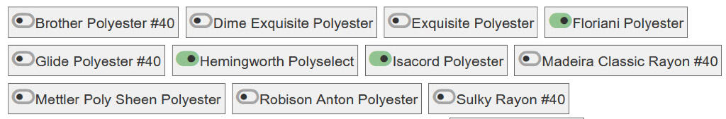 Embroidery Thread Brands Exquisite Floriani Glide Isacord Madeira