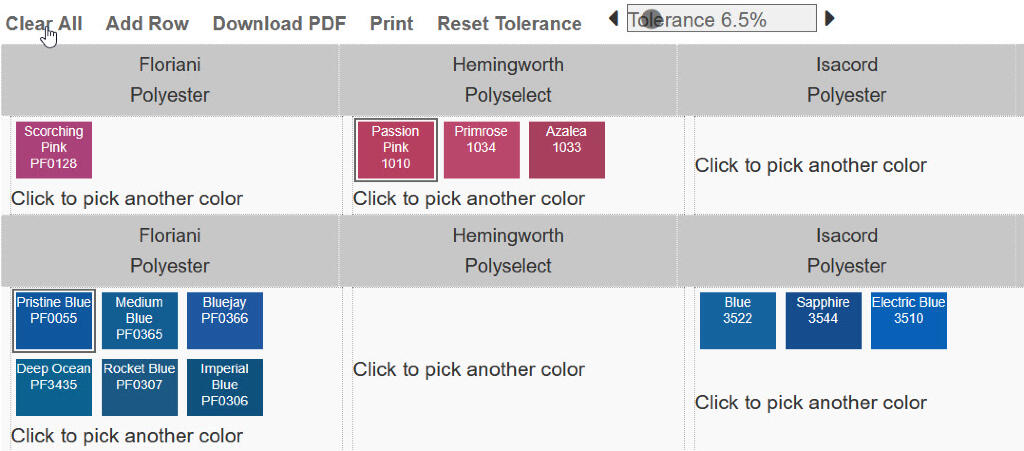 Add A Row Embroidery Thread Selector Color Converter