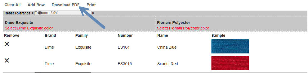 Download PDF of your Embroidery Thread Selection ThreadSplash.com